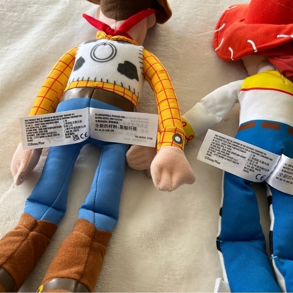 Disney Store Pixar Toy Story Jessie & Woody Cowboy Cowgirl Plush Dolls (2) - Picture 5 of 6